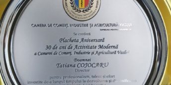 Dezvoltarea relațiilor CCIA Vaslui și Filiala Hîncești a CCIRM