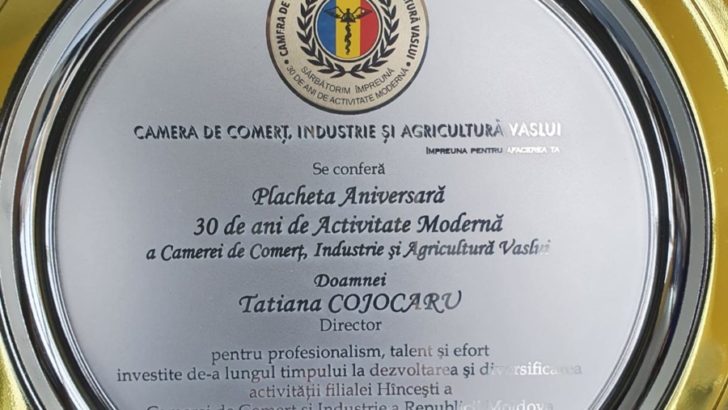 Dezvoltarea relațiilor CCIA Vaslui și Filiala Hîncești a CCIRM